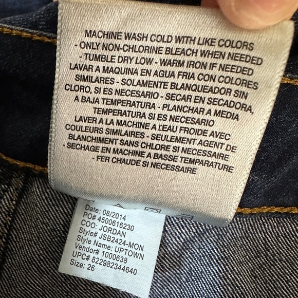 Jessica Simpson Jeans Women's Size 26 Blue Uptown High Rise Skinny Denim Stretch - Picture 5 of 5